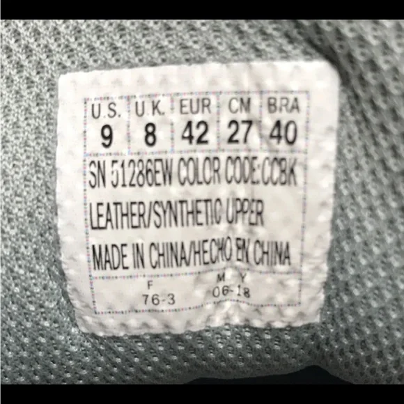 EUC Skechers Stamina Cutback Men's Sneakers Black Gray Leather Mesh Size 9EW - Picture 14 of 16